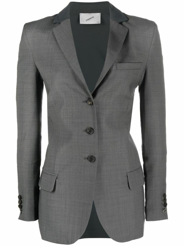 Coperni contrast-back fitted blazer - Grey Cover