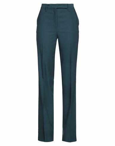 Ferragamo Woman Pants Deep jade Virgin Wool Cover