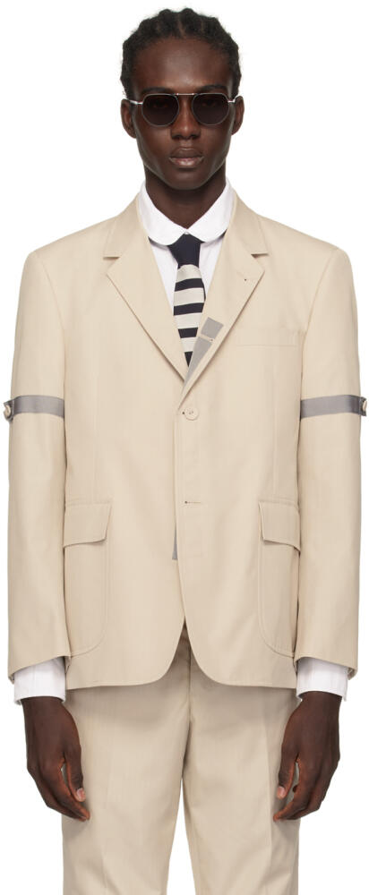 Thom Browne Beige Button Blazer Cover