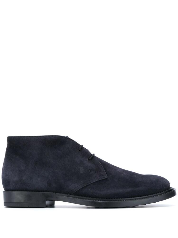 Tod's short ankle suede desert boots - Blue Cover