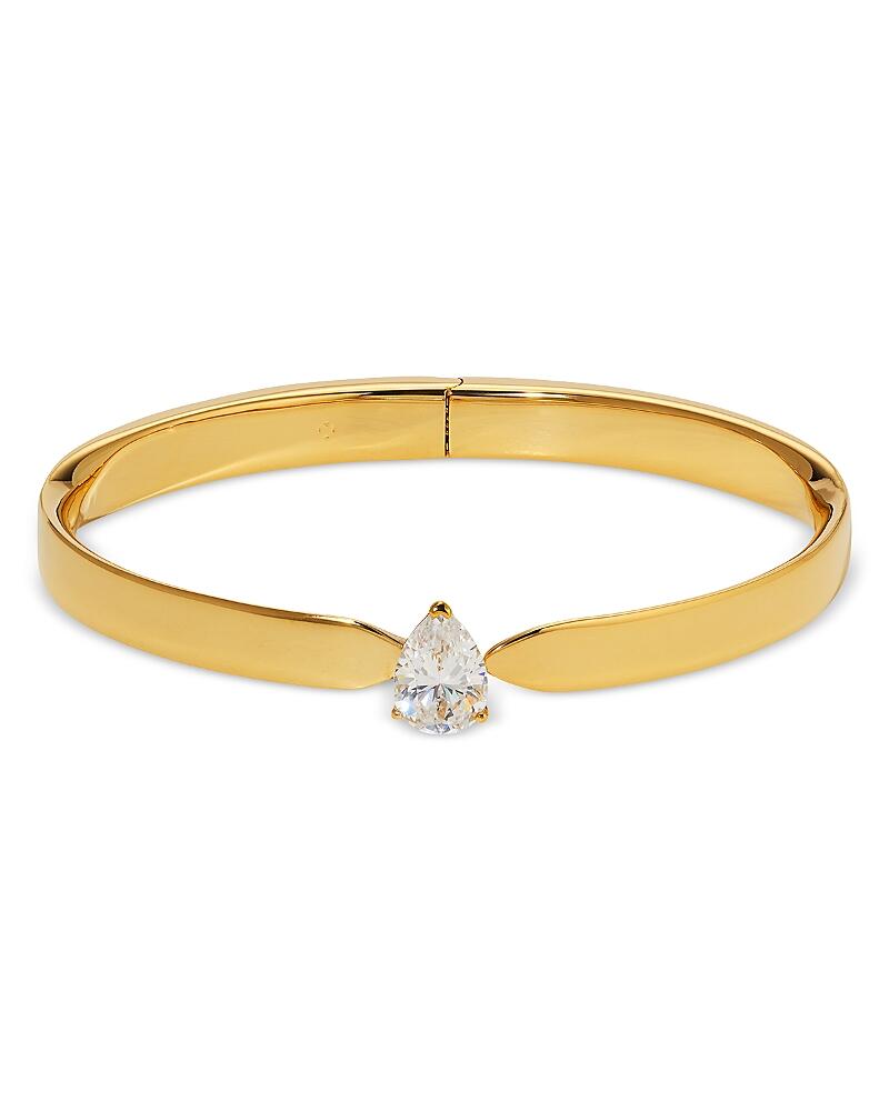 Nadri Cubic Zirconia Pear Solitaire Bangle Bracelet Cover