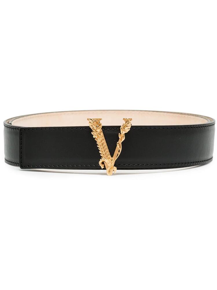 Versace Virtus leather belt - Black Cover