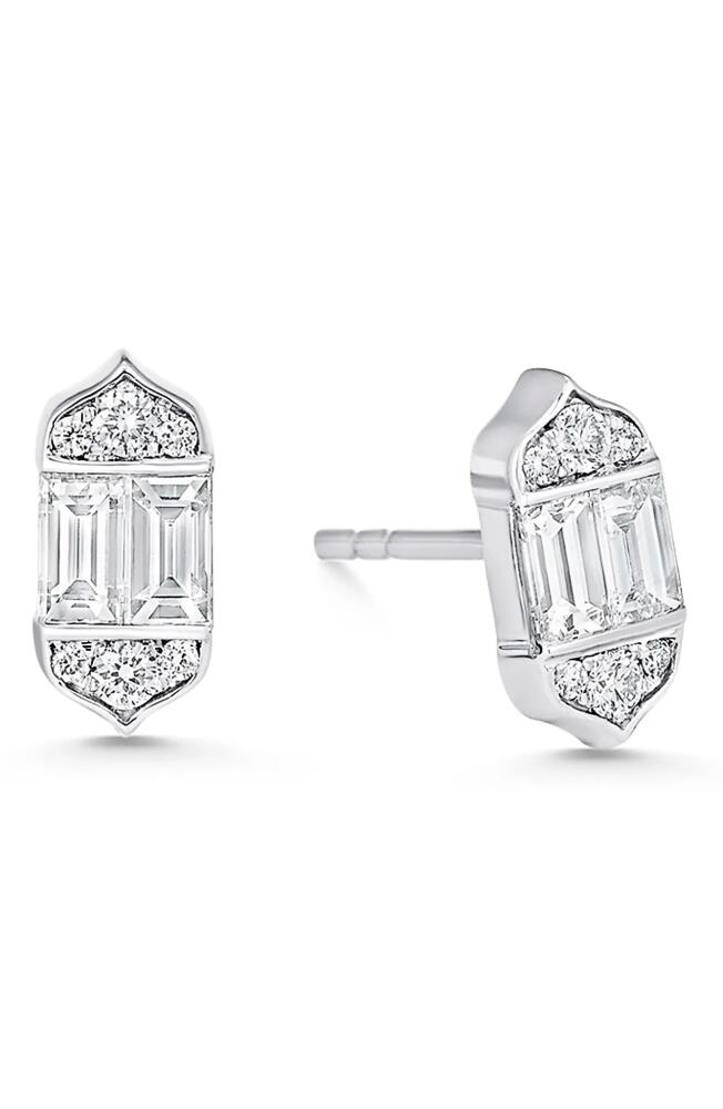 Sara Weinstock Taj Diamond Stud Earrings in 18K Wg Cover