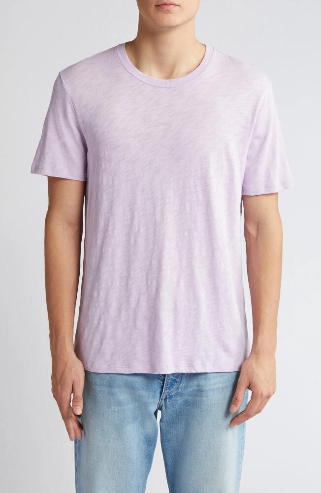 ATM Anthony Thomas Melillo Slub Crewneck T-Shirt in Pale Orchid Cover