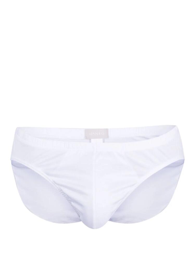 Hanro elasticated-waist cotton briefs - White Cover