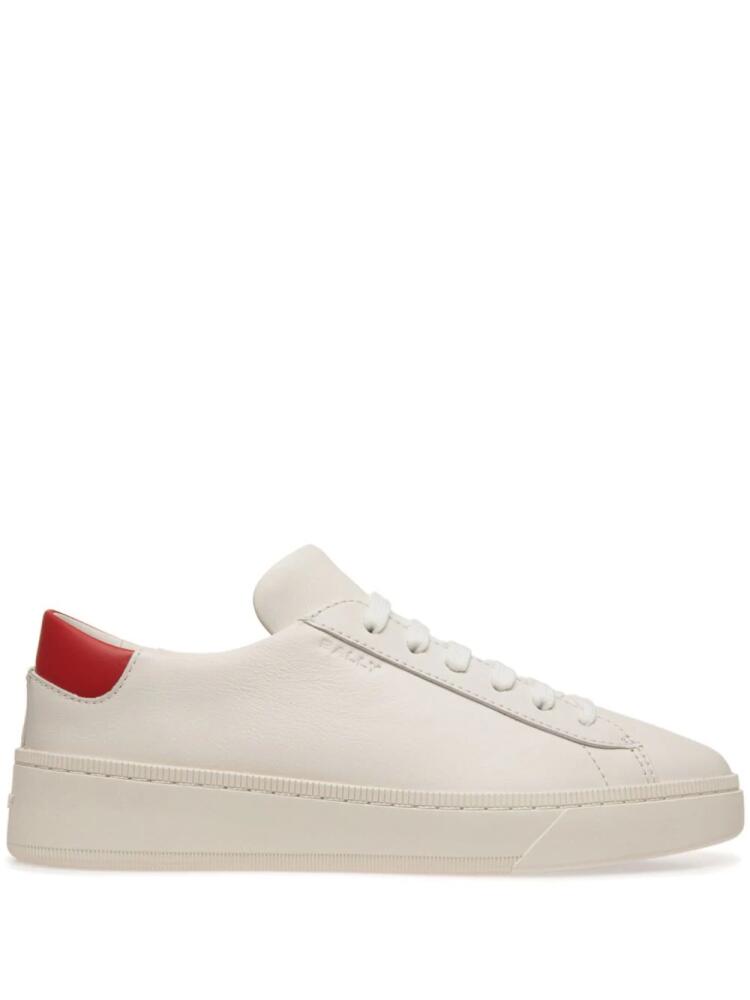 Bally embossed-logo leather sneakers - White Cover