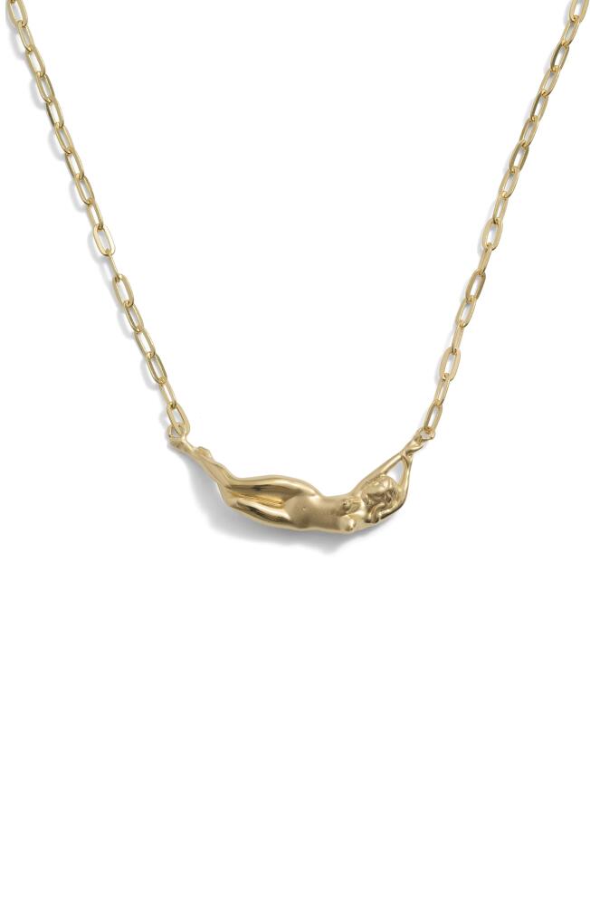 Awe Inspired Divine Feminine Pendant Necklace in 14K Gold Vermeil Cover