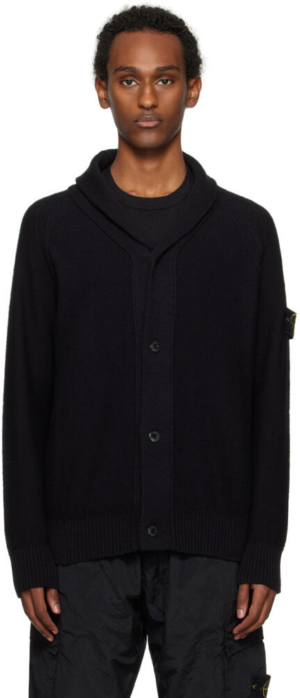 Stone Island Black Patch Cardigan Cover