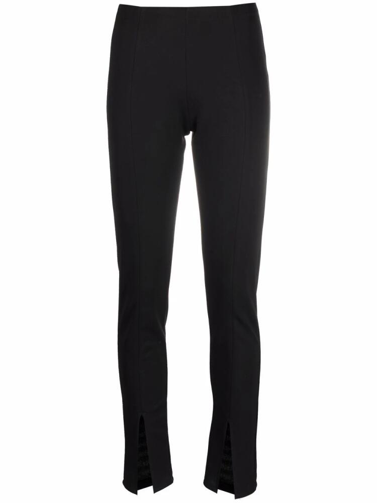 Alchemy x Lia Aram front-slit slim-fit trousers - Black Cover