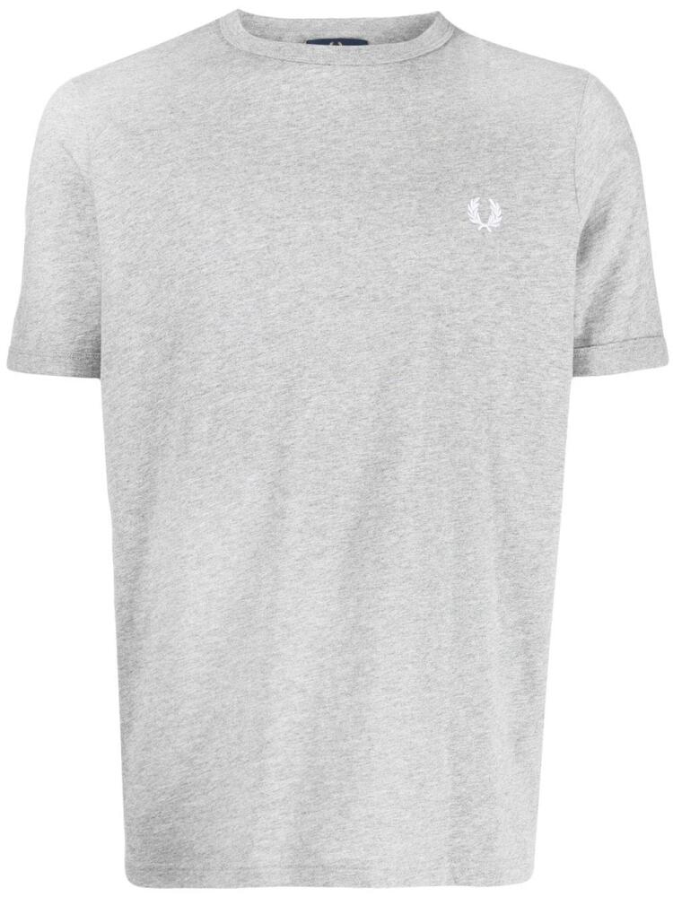 Fred Perry Ringer logo-embroidered T-shirt - Grey Cover