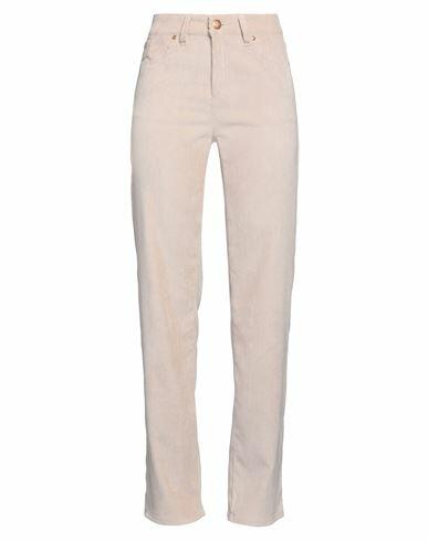 Seductive Woman Pants Beige Cotton, Lyocell, Polyester, Elastane Cover