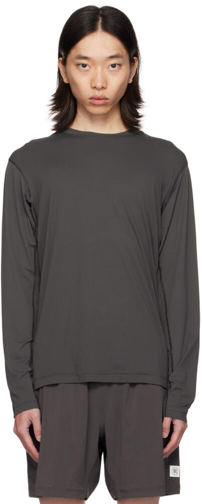 Reigning Champ Gray Lightweight Cordura Training Long Sleeve T-Shirt Cover