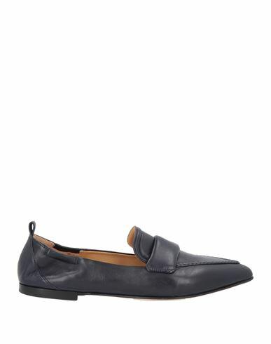 Pomme D'or Woman Loafers Midnight blue Leather Cover