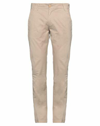 Avignon Man Pants Beige Cotton, Elastane Cover