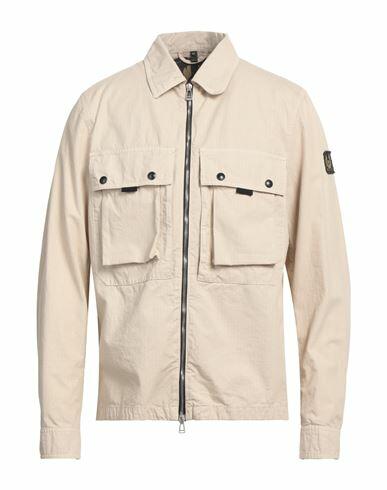 Belstaff Man Jacket Beige Cotton Cover