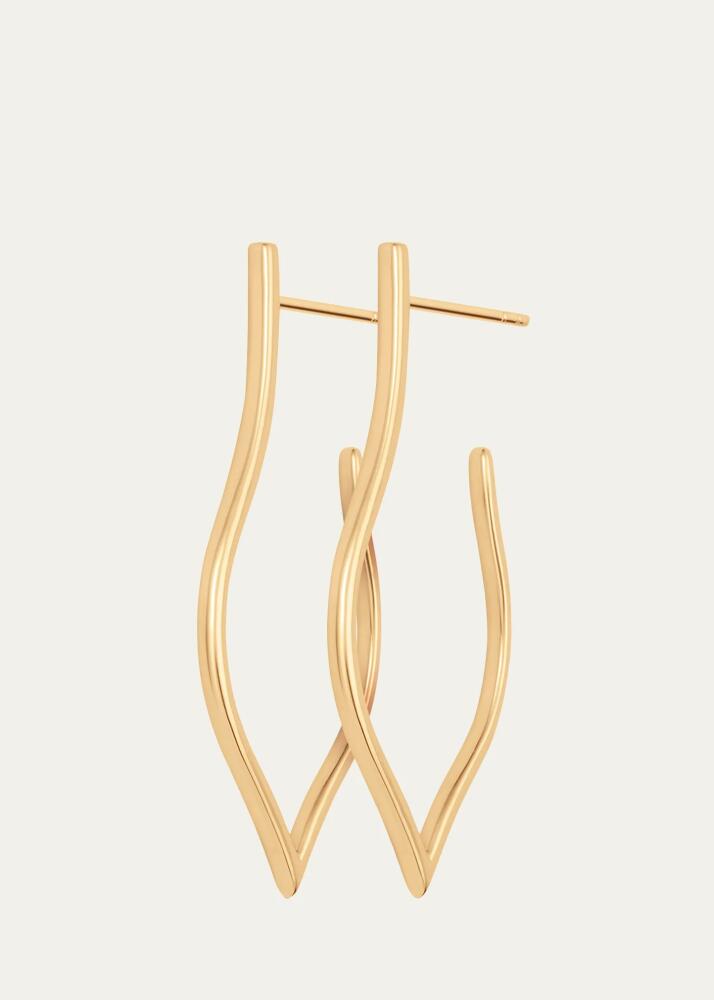 Sara Weinstock 18K Yellow Gold Veena Small Hoop Earrings Cover