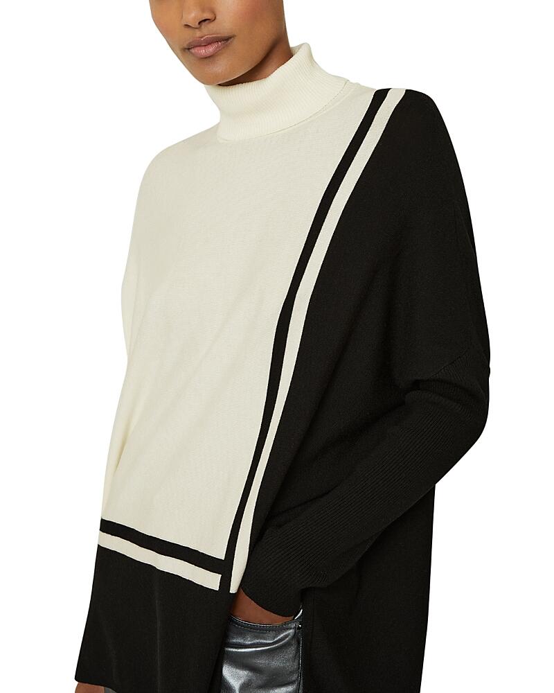 Reiss Sophia Color Block Roll Neck Jumper Cover