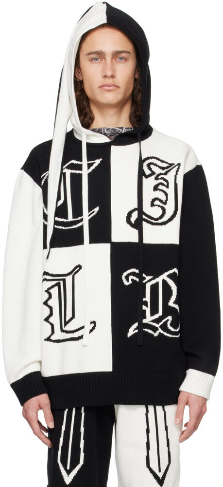 Charles Jeffrey LOVERBOY Black & White Heraldry Hoodie Cover