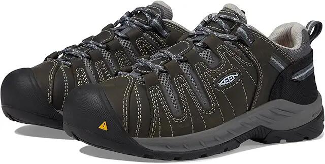 KEEN Utility Flint II (Soft Toe) (Steel Grey/Paloma) Women's Work Boots Cover