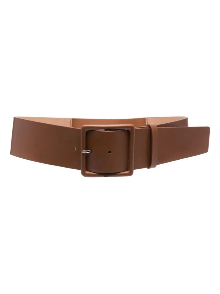 Max Mara elasticated leather belt - Brown Cover