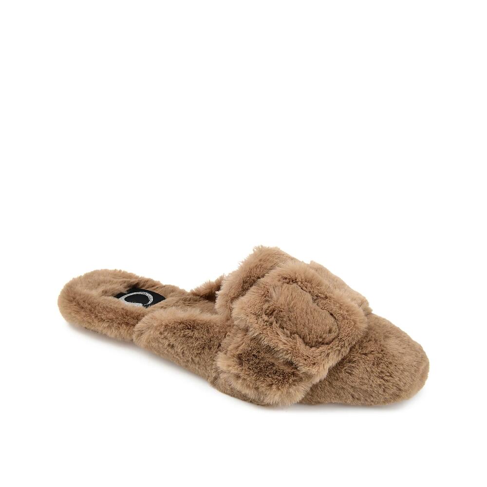 Journee Collection Eara Scuff Slipper | Women's | Dark Brown Cover