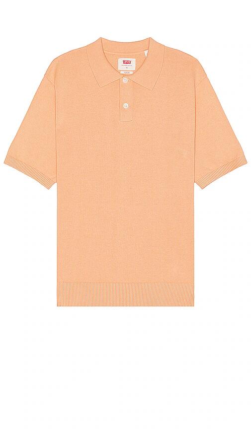 LEVI'S Sweater Knit Polo in Orange Cover