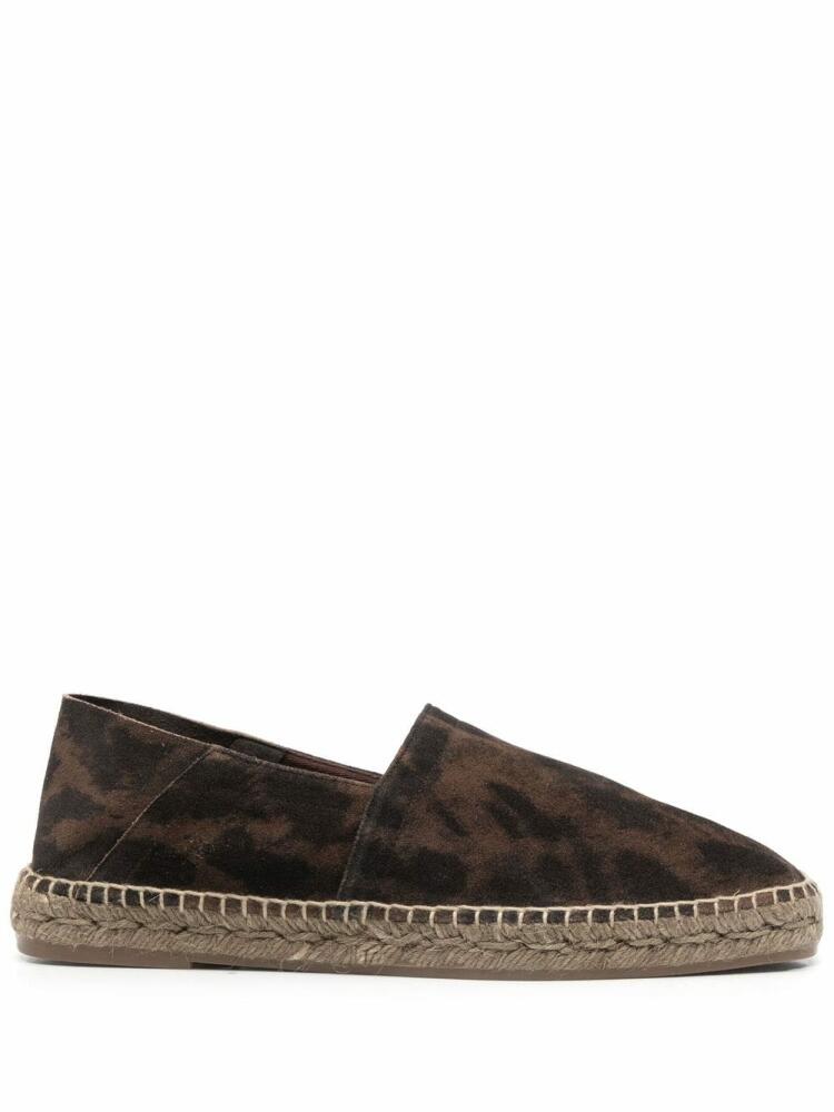 TOM FORD cheetah-print suede espadrilles - Brown Cover