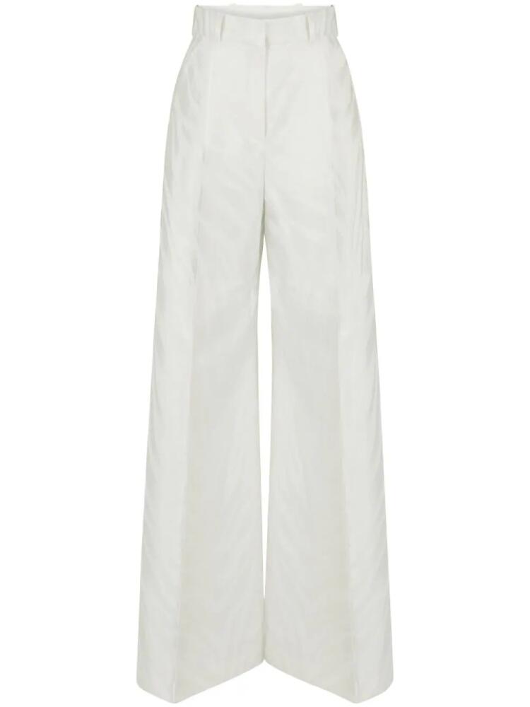 Nina Ricci jacquard palazzo trousers - White Cover