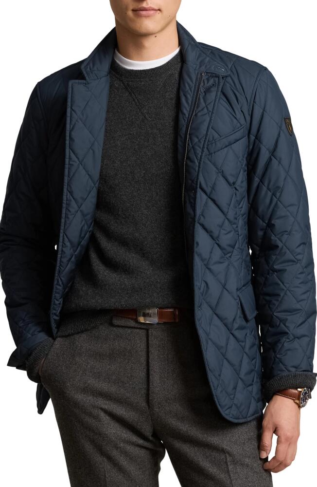 Polo Ralph Lauren Matte Finish Quilted Jacket in College Navy Cover