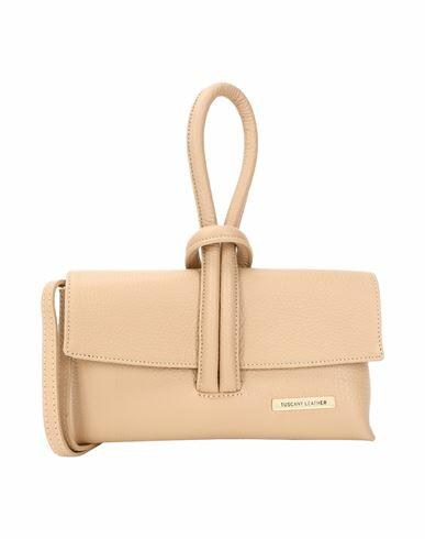 Tuscany Leather Tl Bag Woman Handbag Beige Soft Leather Cover