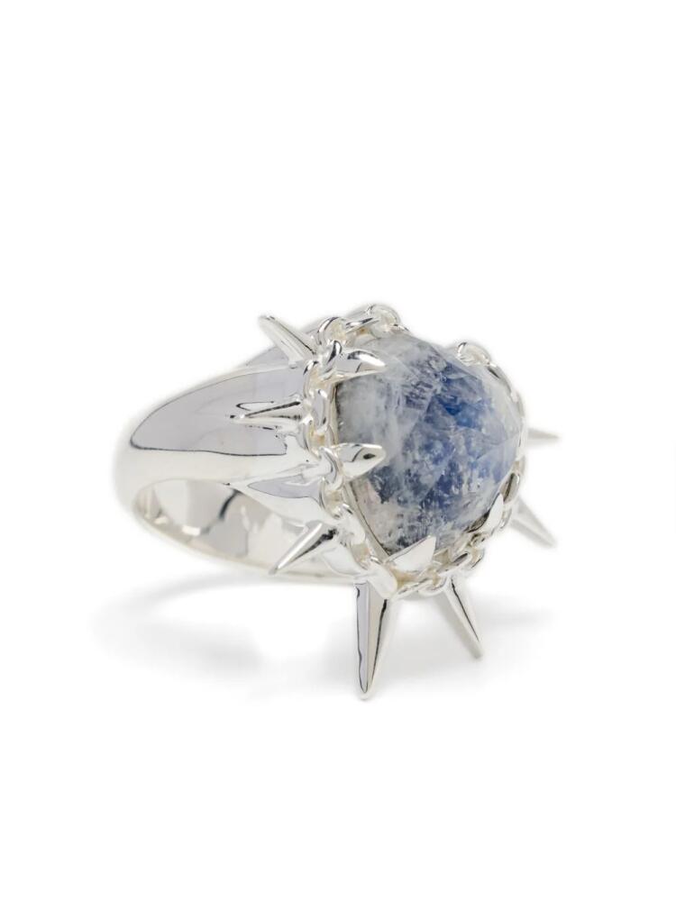 Stolen Girlfriends Club Dangerous Heart moon stone ring - Blue Cover