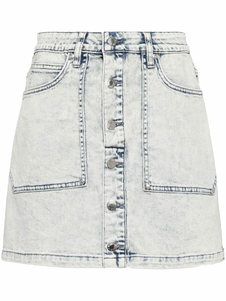 izzue washed denim miniskirt - Blue Cover