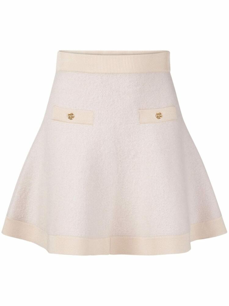 Nina Ricci Flared Mini Skirt - Neutrals Cover