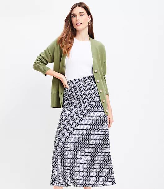 Loft Bias Midi Skirt Cover