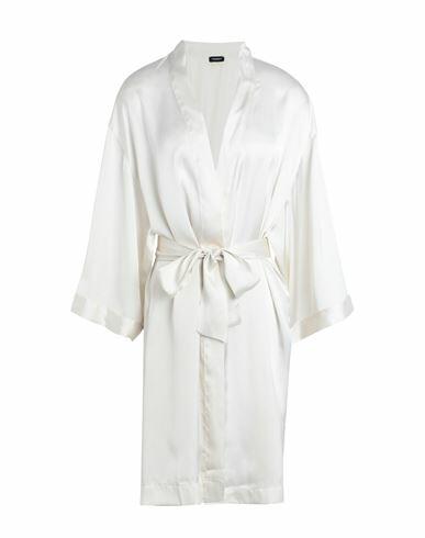 Emporio Armani Woman Dressing gown or bathrobe Ivory Polyester Cover