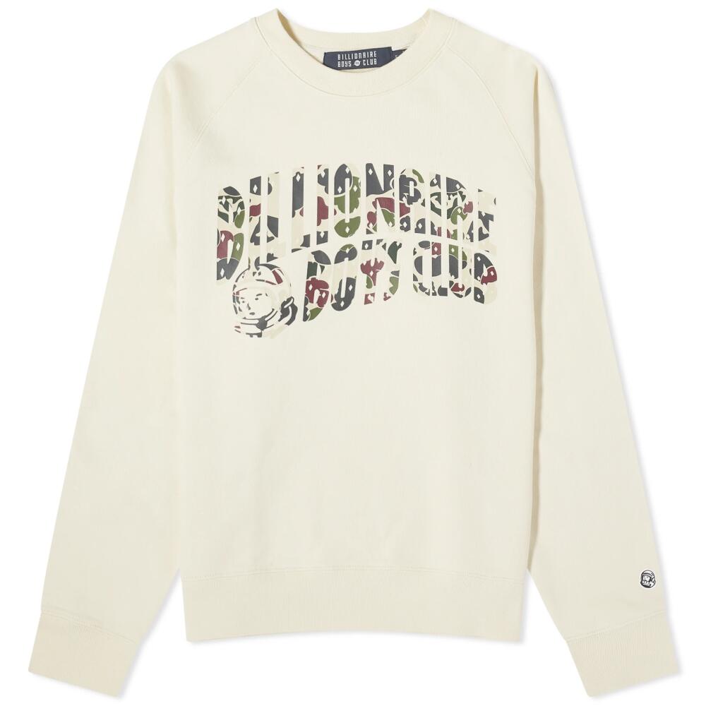 Billionaire Boys Club Men's Duck Camo Arch Logo Crew Sweat in Cream Cover