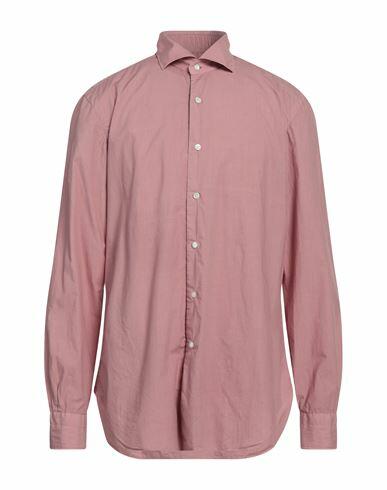 Barba Napoli Man Shirt Pastel pink Size 15 ¾ Cotton Cover