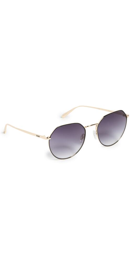 Quay Rooftop Sunglasses Black Gold/Smoke Cover