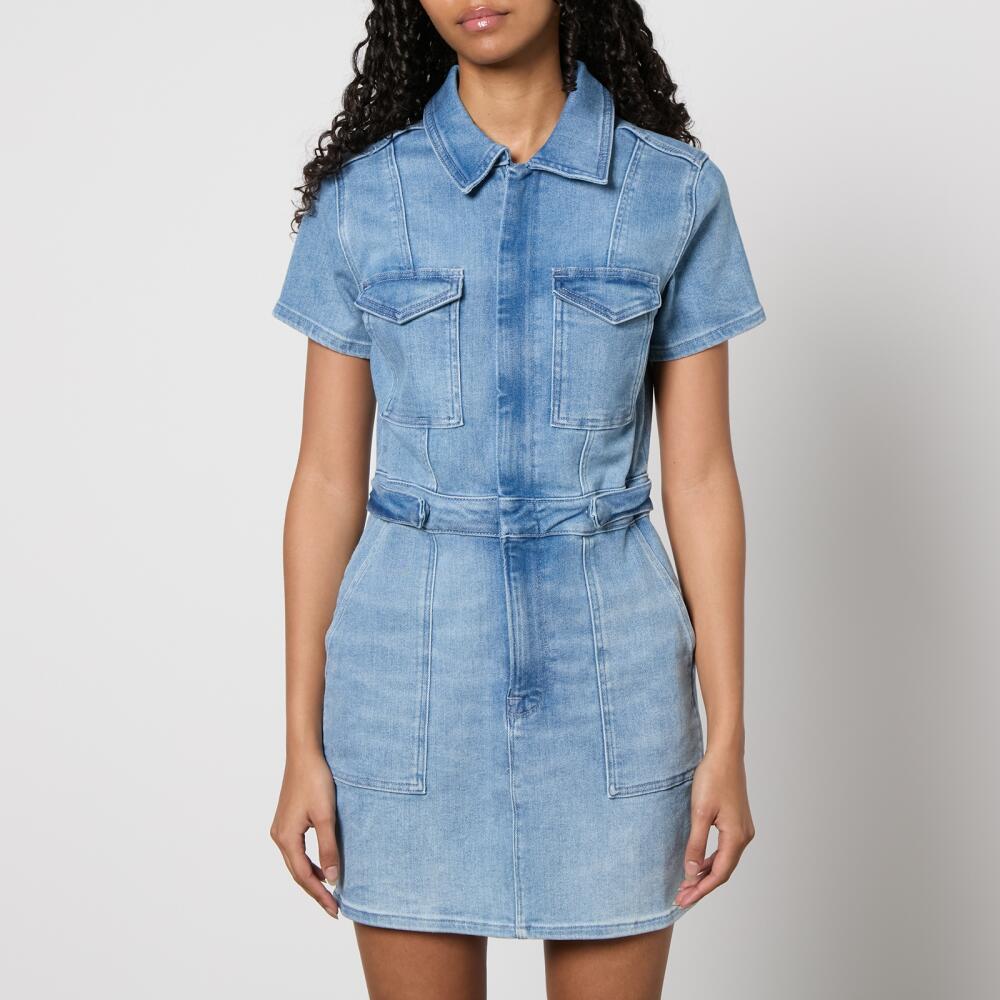 Good American Fit For Success Stretch-Denim Mini Dress Cover