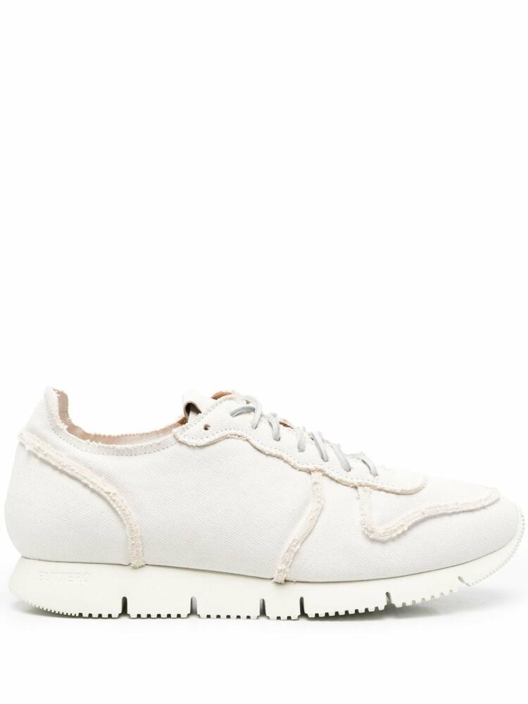 Buttero raw-cut edge low-top sneakers - White Cover