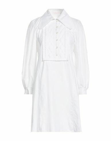 See By Chloé Woman Mini dress White Cotton, Polyester Cover