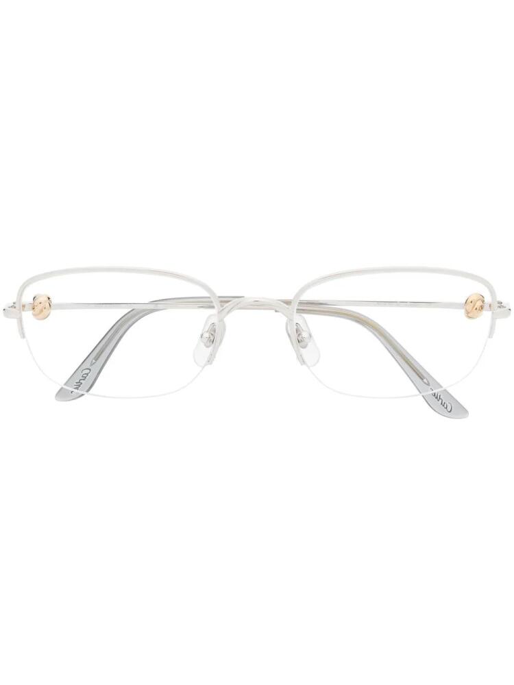 Cartier Eyewear square-frame glasses - Silver Cover