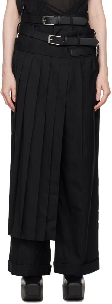 Junya Watanabe Black Belted Trousers Cover