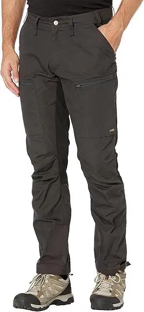 Fjallraven Abisko Lite Trekking Trousers (Dark Grey/Black) Men's Casual Pants Cover