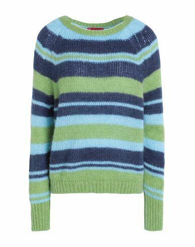 Max & co. Woman Sweater Blue Acrylic, Polyamide, Mohair wool, Wool Cover