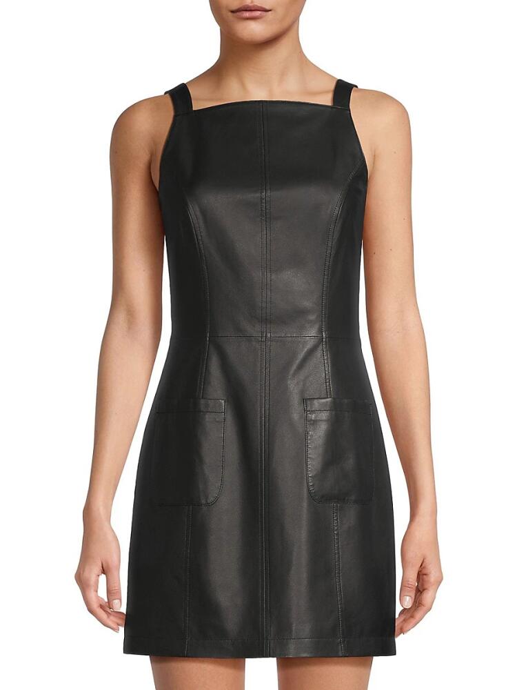 Jason Wu Women's Leather Minidress - Black Cover