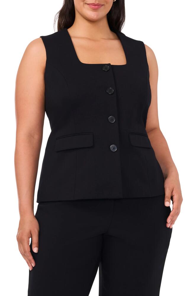 halogen(r) Square Neck Vest in Rich Black Cover