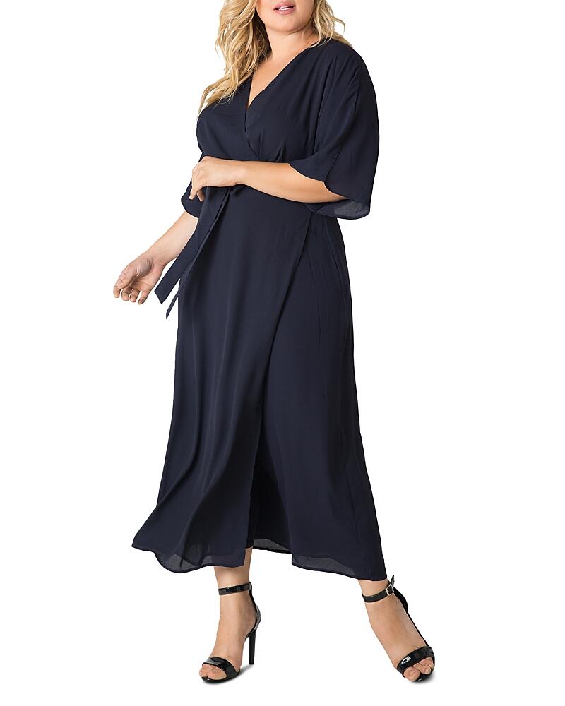 standards & practices Olivia Kimono-Sleeve Maxi Wrap Dress Cover