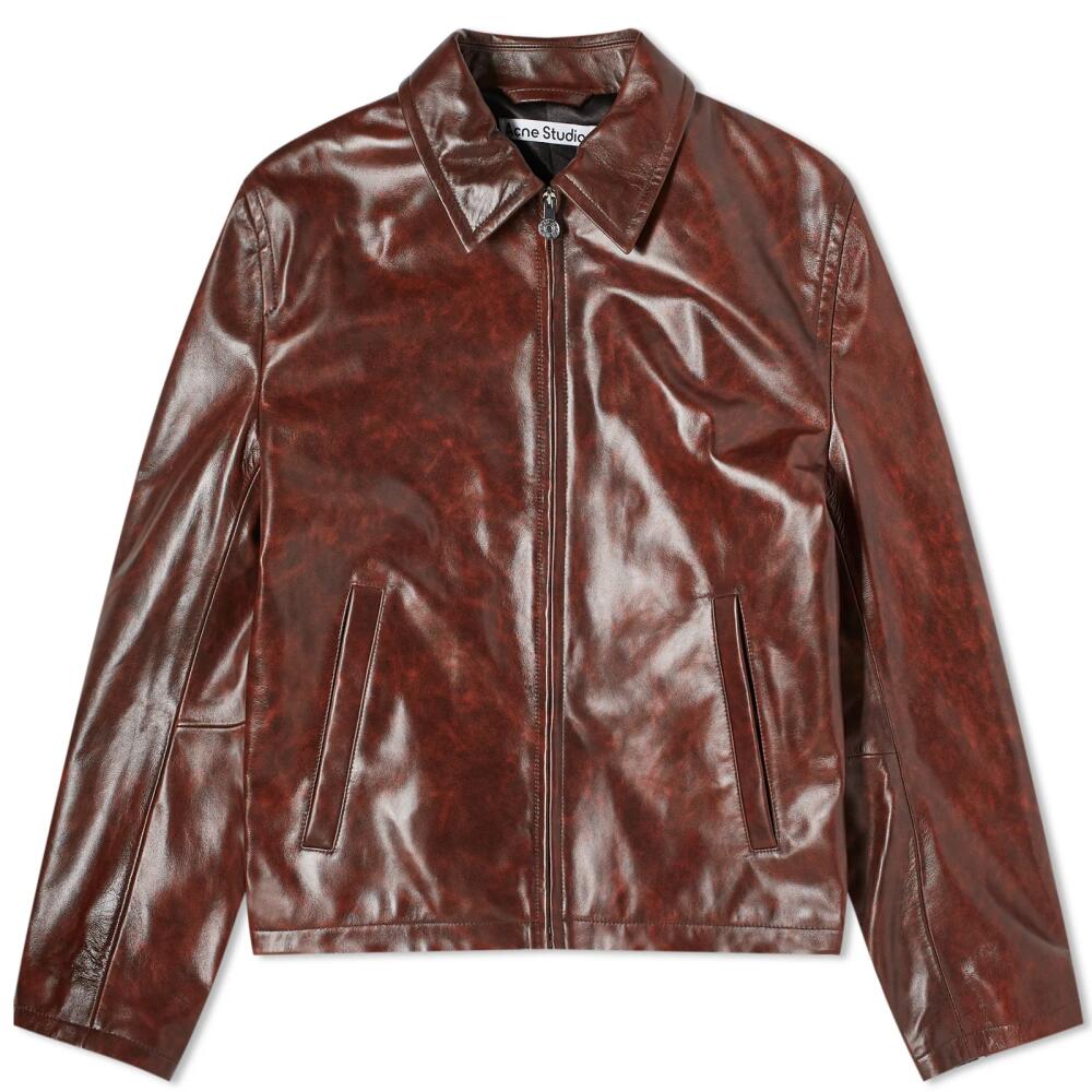 Acne Studios Men's Lauwka Vintage Nappa Jacket in Brown Cover