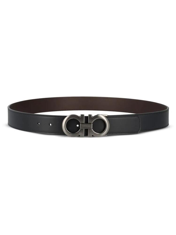 Ferragamo Gancini leather belt - Black Cover